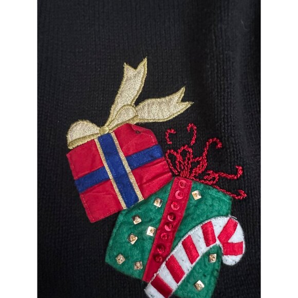 Vintage Heirloom Collectibles Christmas Collection Button Up Sweater - Size Smal - Picture 9 of 9
